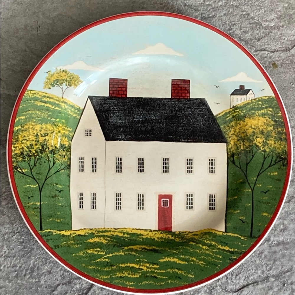 Sakura Country Life by Warren Kimble Brandon House Set of 3 Salad Plates 8 1/4" - Picture 6 of 9